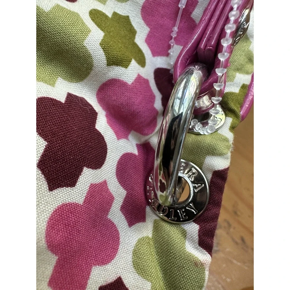 NEW Vera Bradley Flipster Small Pink Green Cross Body Bag Purse Hello Dahlia